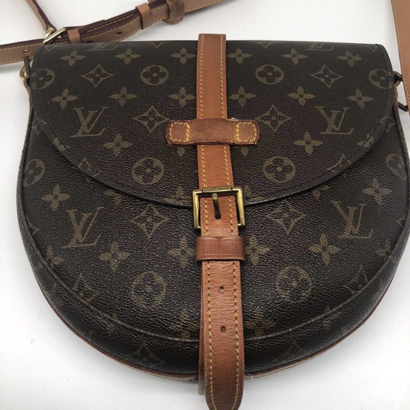 LOUIS VUITTON Monogram Shanti GM M40647 Cross Body Bag Vintage Purse Designer - Picture 3 of 17